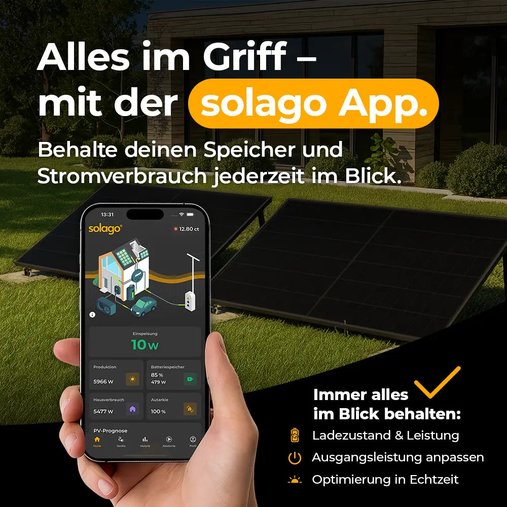 Balkonkraftwerk 1350W mit flexiblen Solarmodulen mit Speicher Anker SOLIX 3 Pro - Set