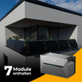 Solarkraftwerk 3500W mit Speicher Anker SOLIX 3 Pro - Komplettset Gitterbalkon